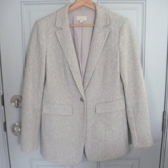 LOFT Jackets & Blazers - Ladies Size S Gray Tailored Suit Jacket